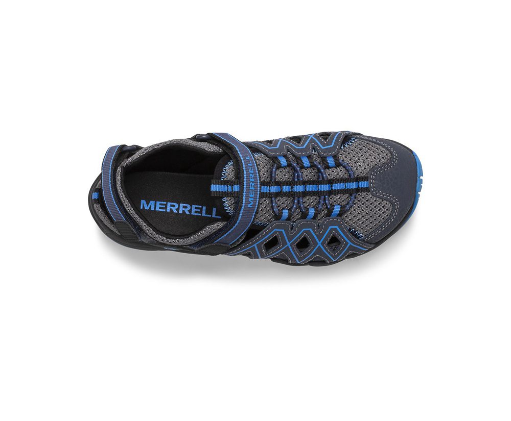 Buty Trekkingowe Merrell Dziecięce Granatowe - Hydro Moc Quench - 583046-YBN